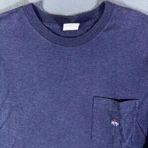 Brooks Brothers Men Shirt Medium Navy Supima Cotton Crew Neck 346 Preppy Trad EU